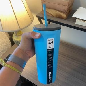 Corkcicle water bottle w straw NWT